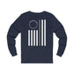 Freedom Collection (Thin Silver Line) - Unisex Jersey Long Sleeve Tee