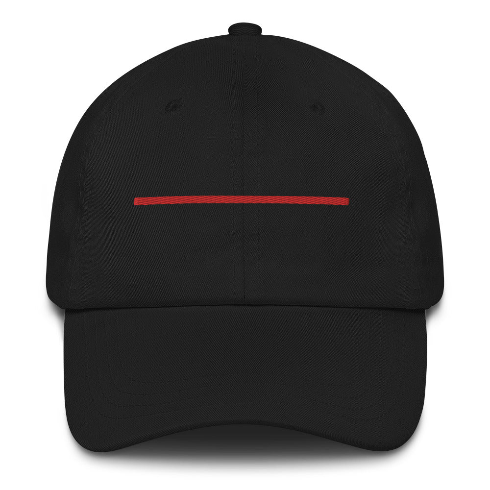 Thin Line Collection (Thin Red Line) - Unstructured Twill Cap