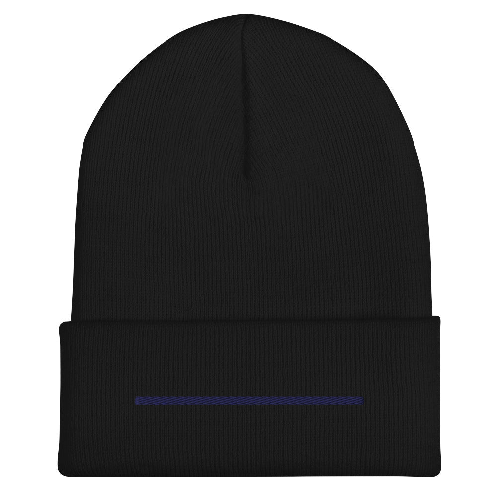 Thin Line Collection (Thin Blue Line) - Cuffed Beanie
