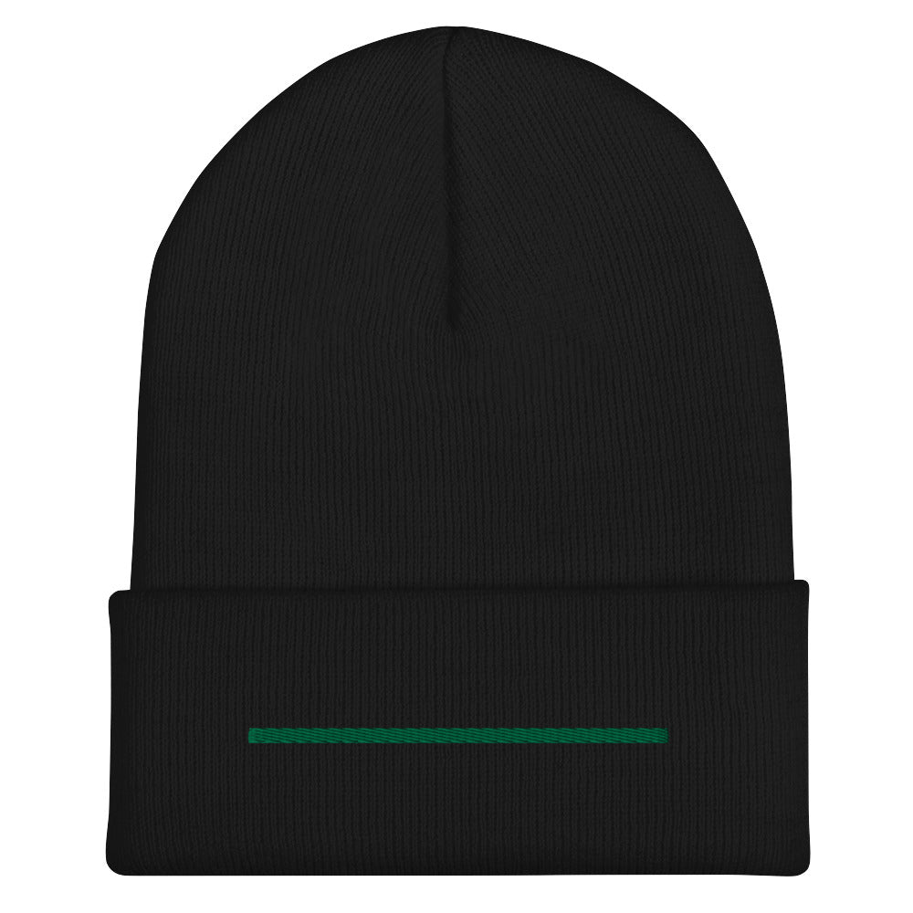 Thin Line Collection (Thin Green Line) - Cuffed Beanie