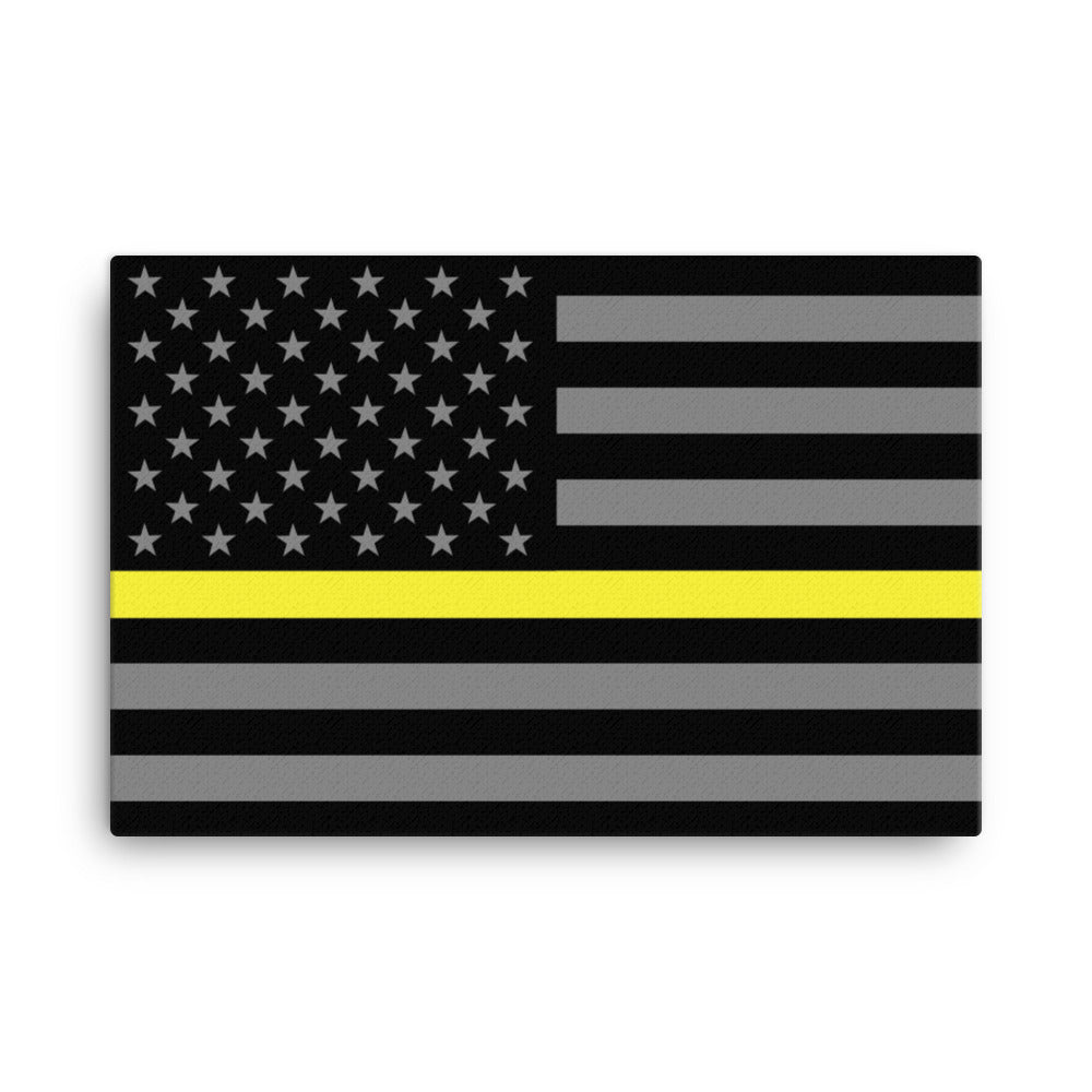 Never Forget Collection (Thin Yellow Line) - Canvas